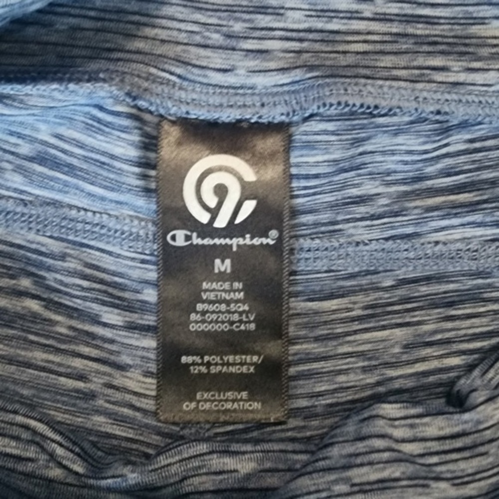 Champion Heather Blue Cropped Leggings Size Medium - Picture 4 of 5
